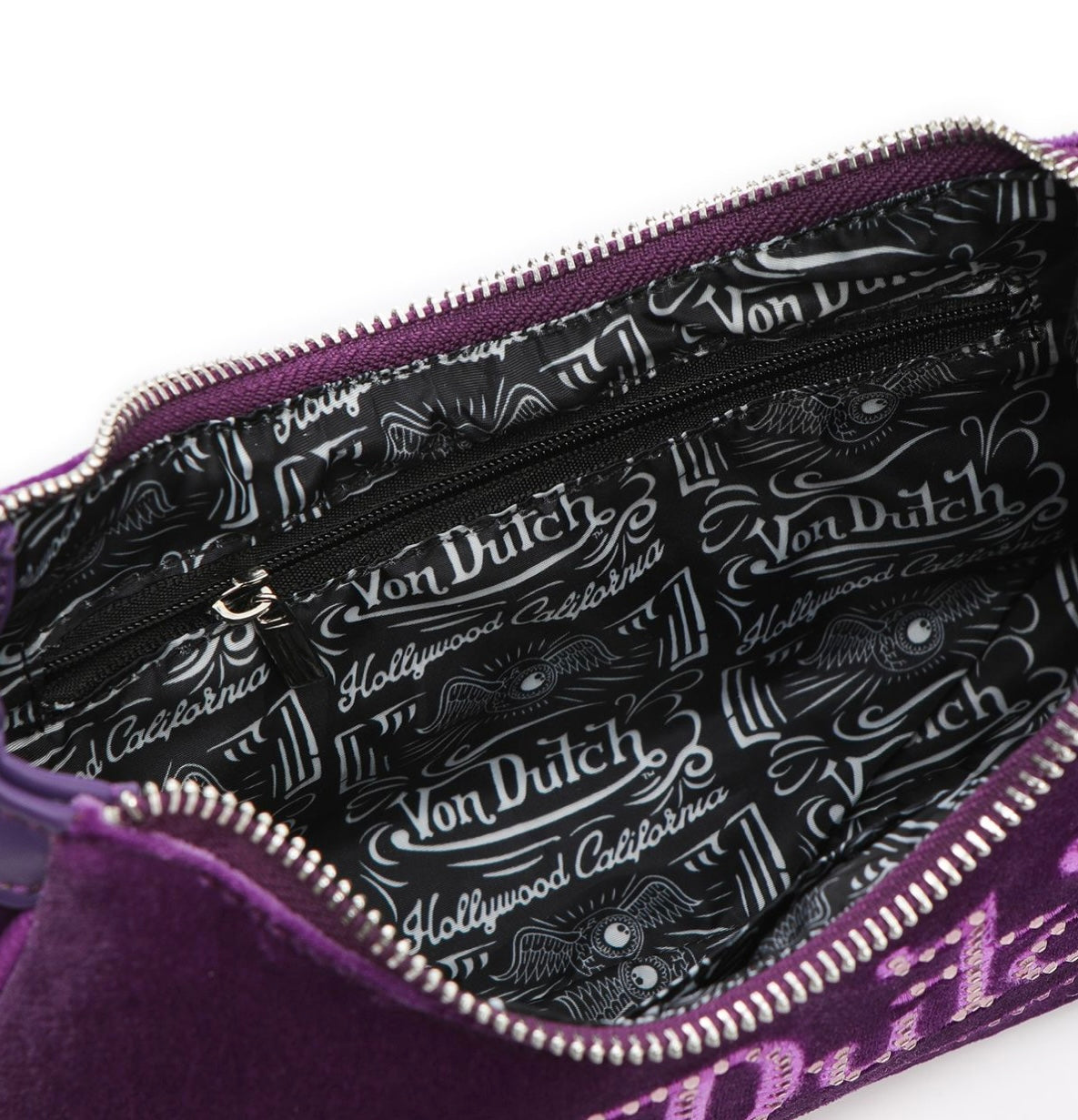 Von Dutch purple shoulder bag