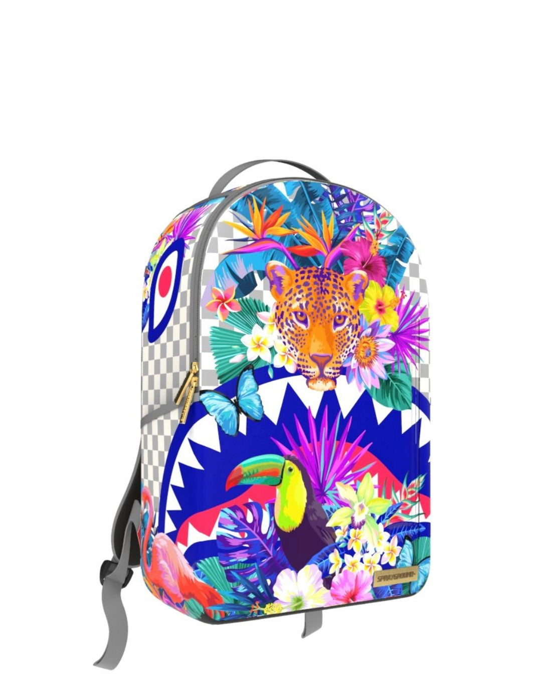FLOWERING JUNGLE SHARK BACKPACK