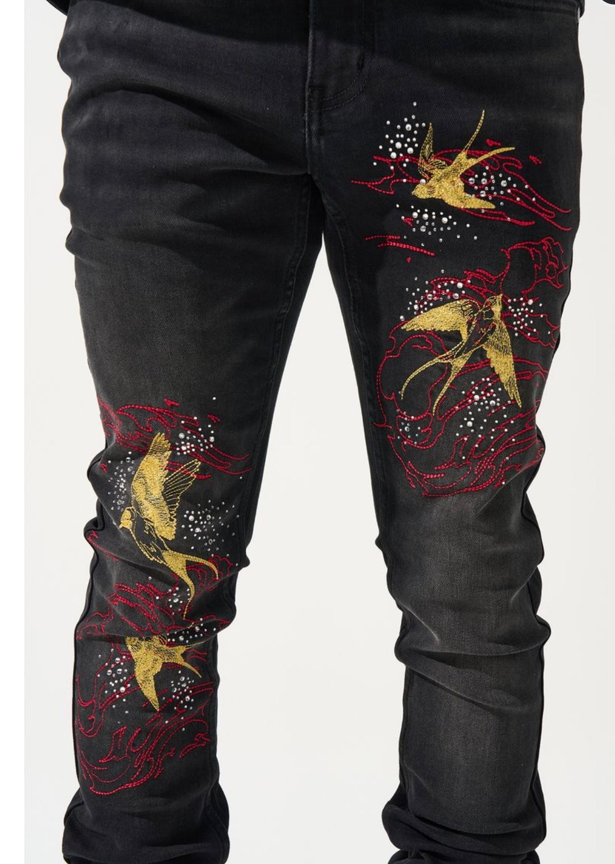 “CHORUS OF WINGS” Jeans