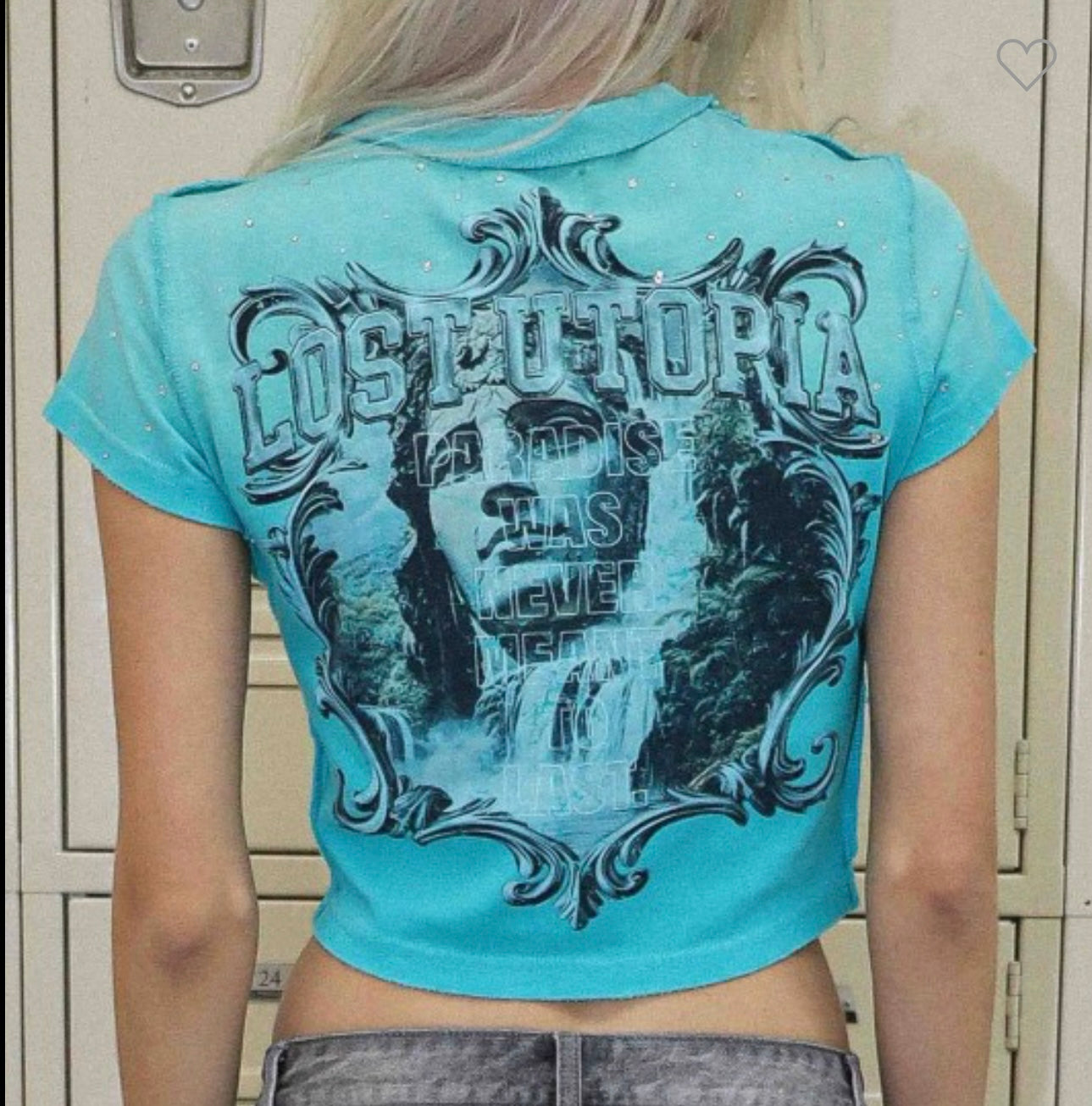 Lost Utopia Frame Baby Tee