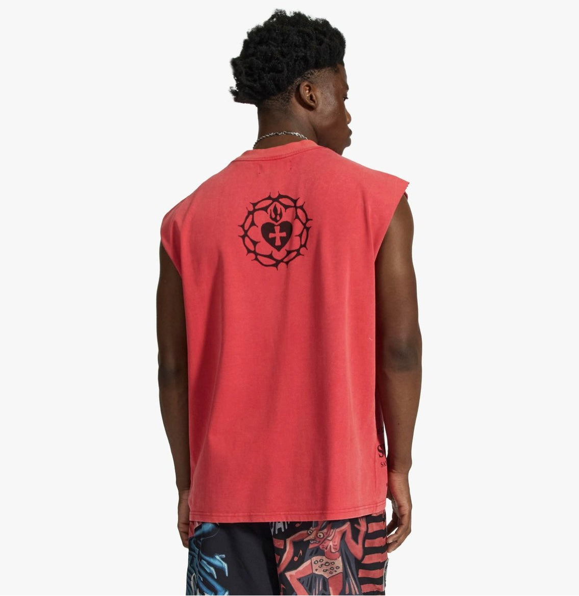 “Reincarnated” sleeveless tee