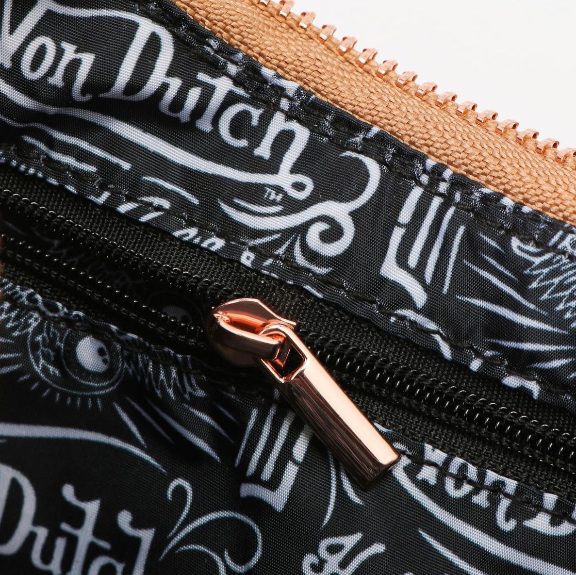 Von Dutch copper shoulder bag