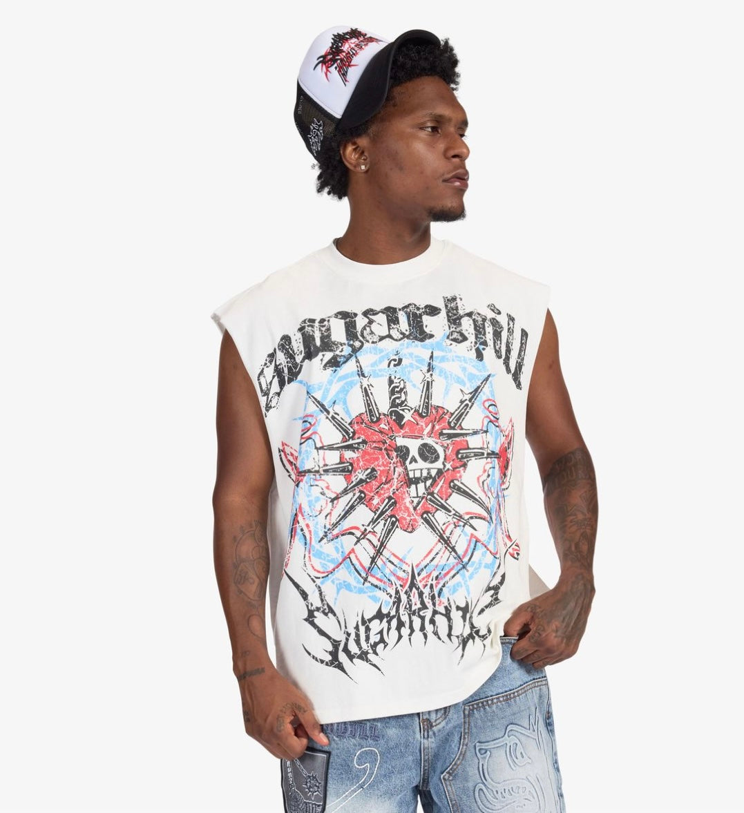 “Angelic” sleeveless tee