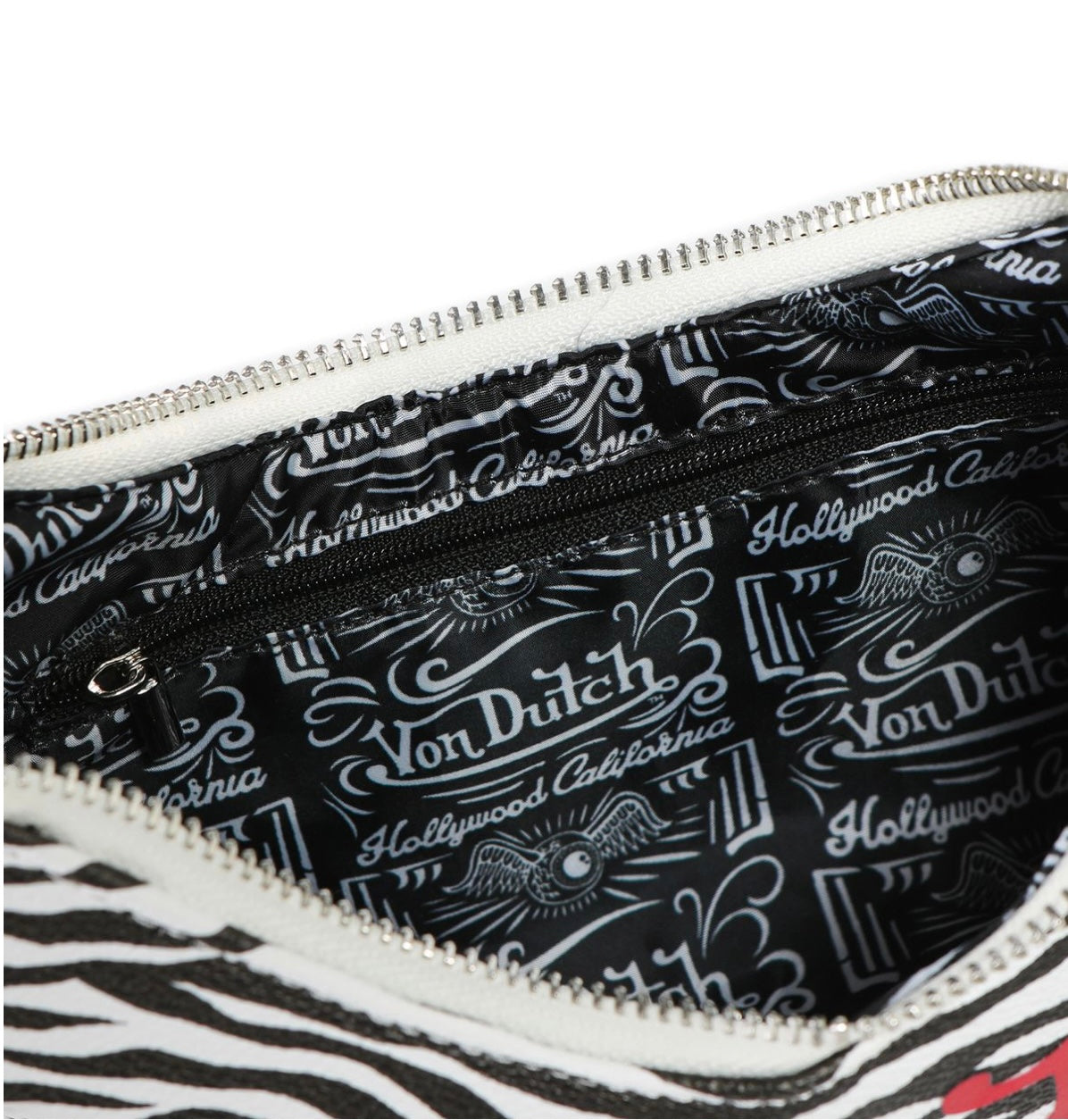 Von Dutch zebra shoulder bag
