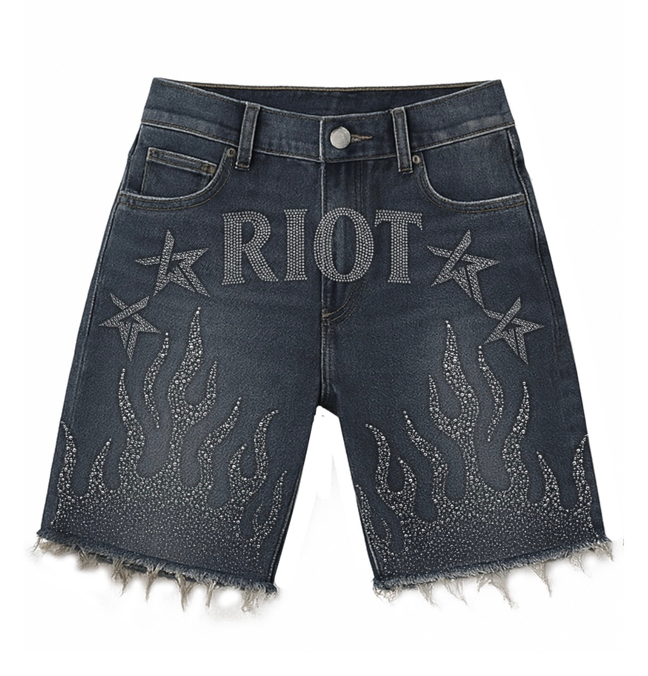 “Riot” denim jorts