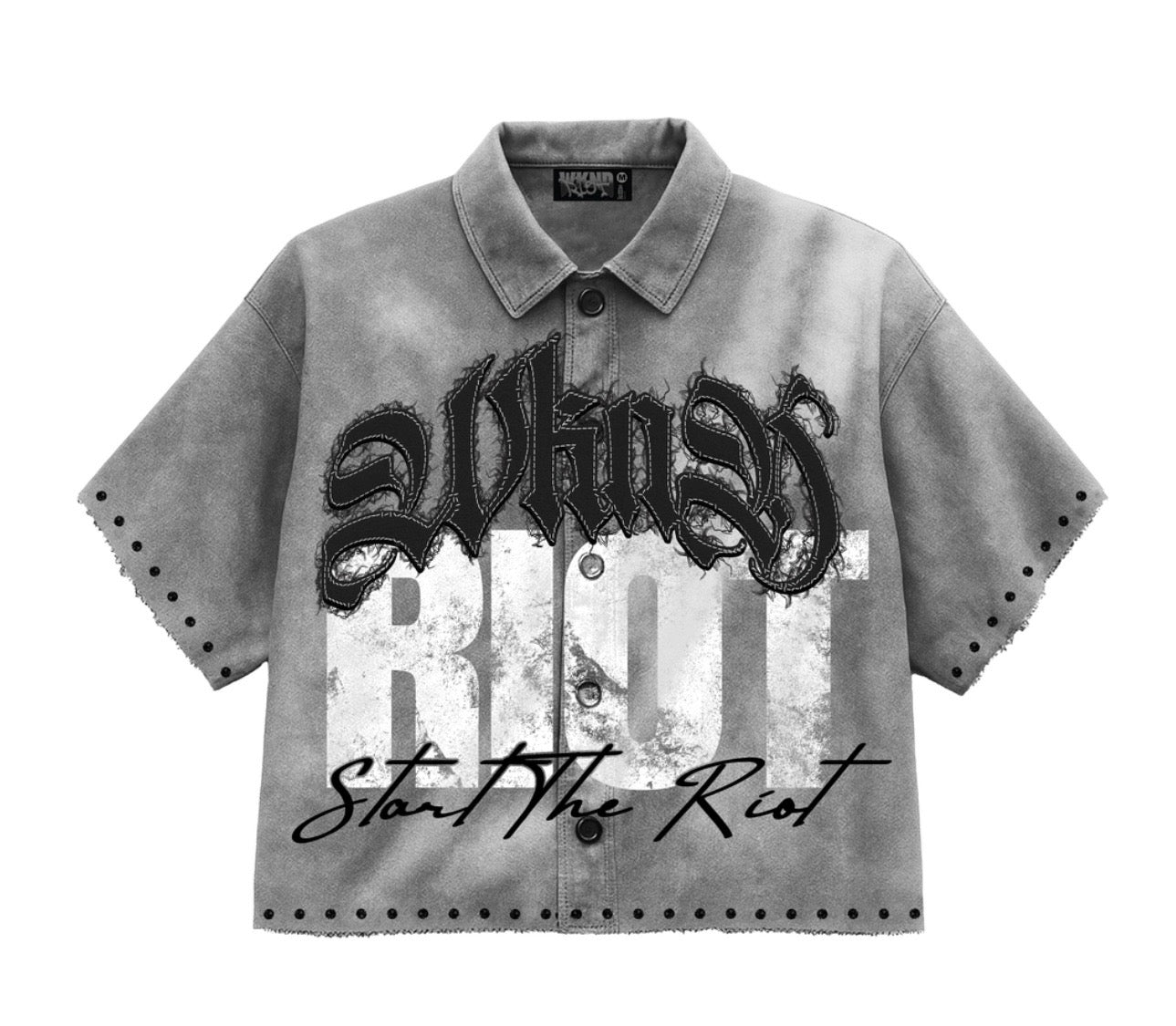 “War” button up