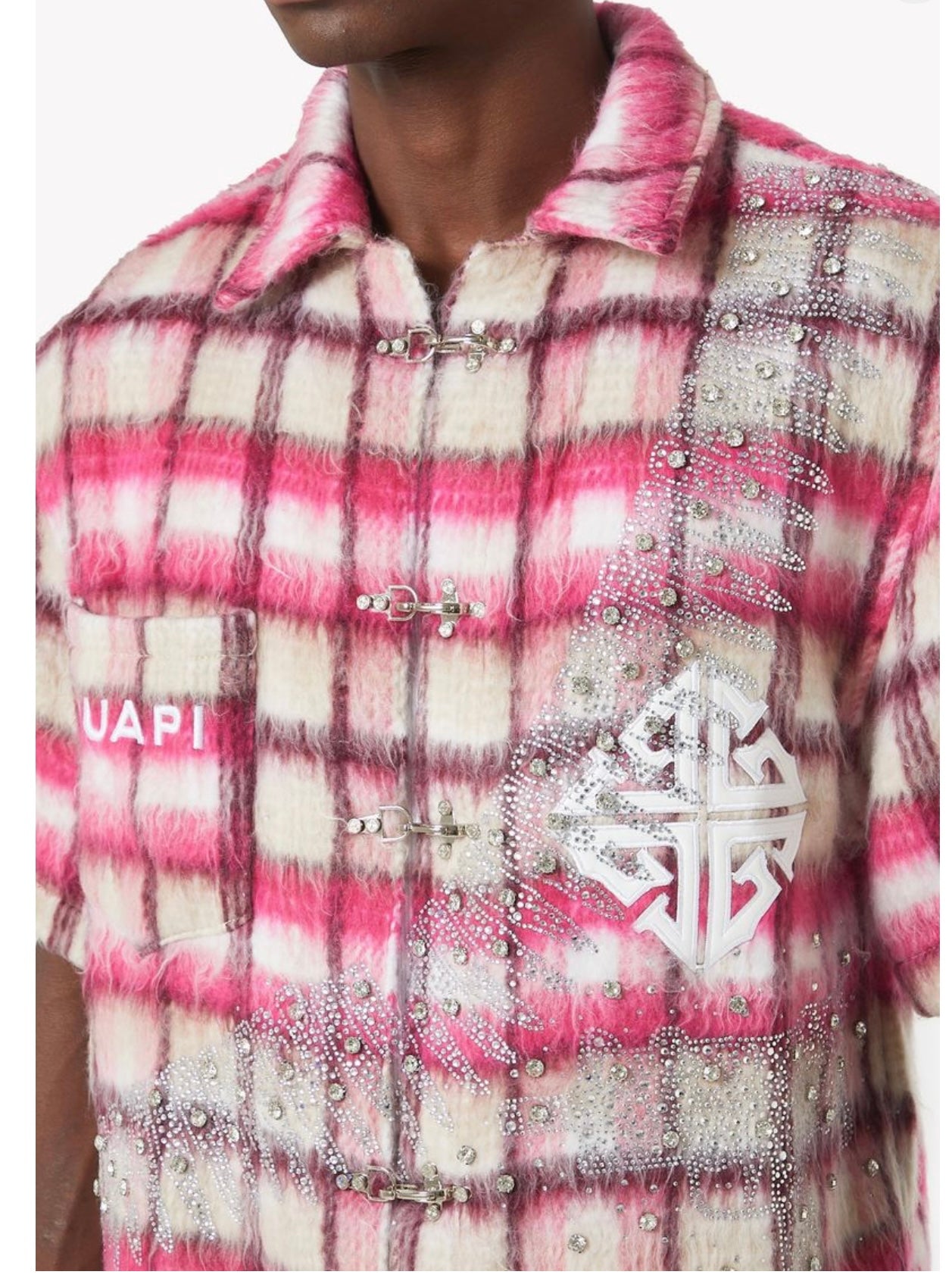 French rose uzi flannel