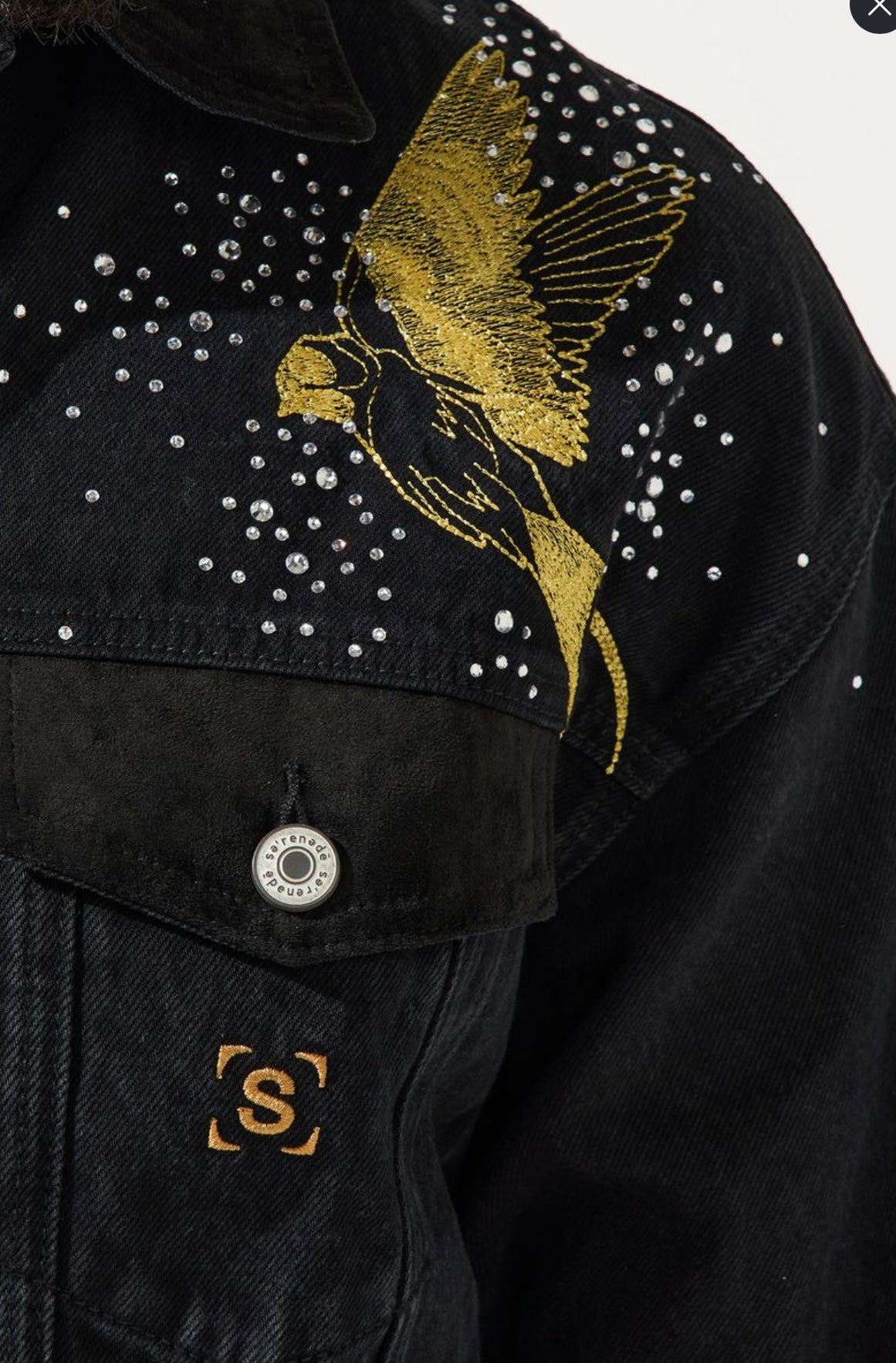 “CHORUS OF WINGS” Denim Jacket
