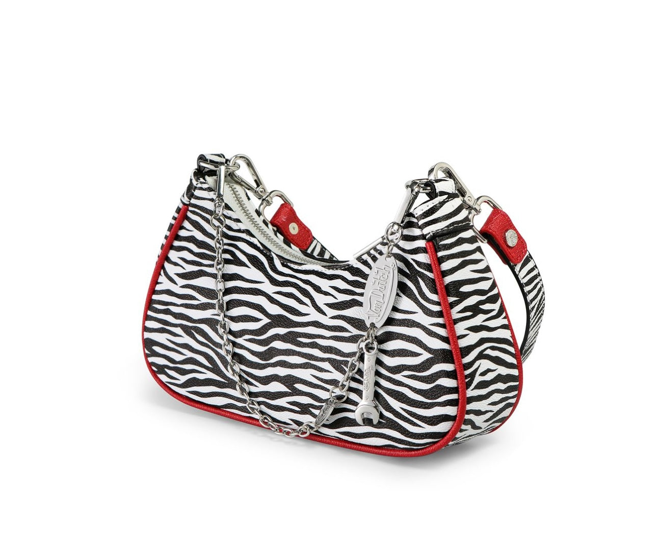 Von Dutch zebra shoulder bag