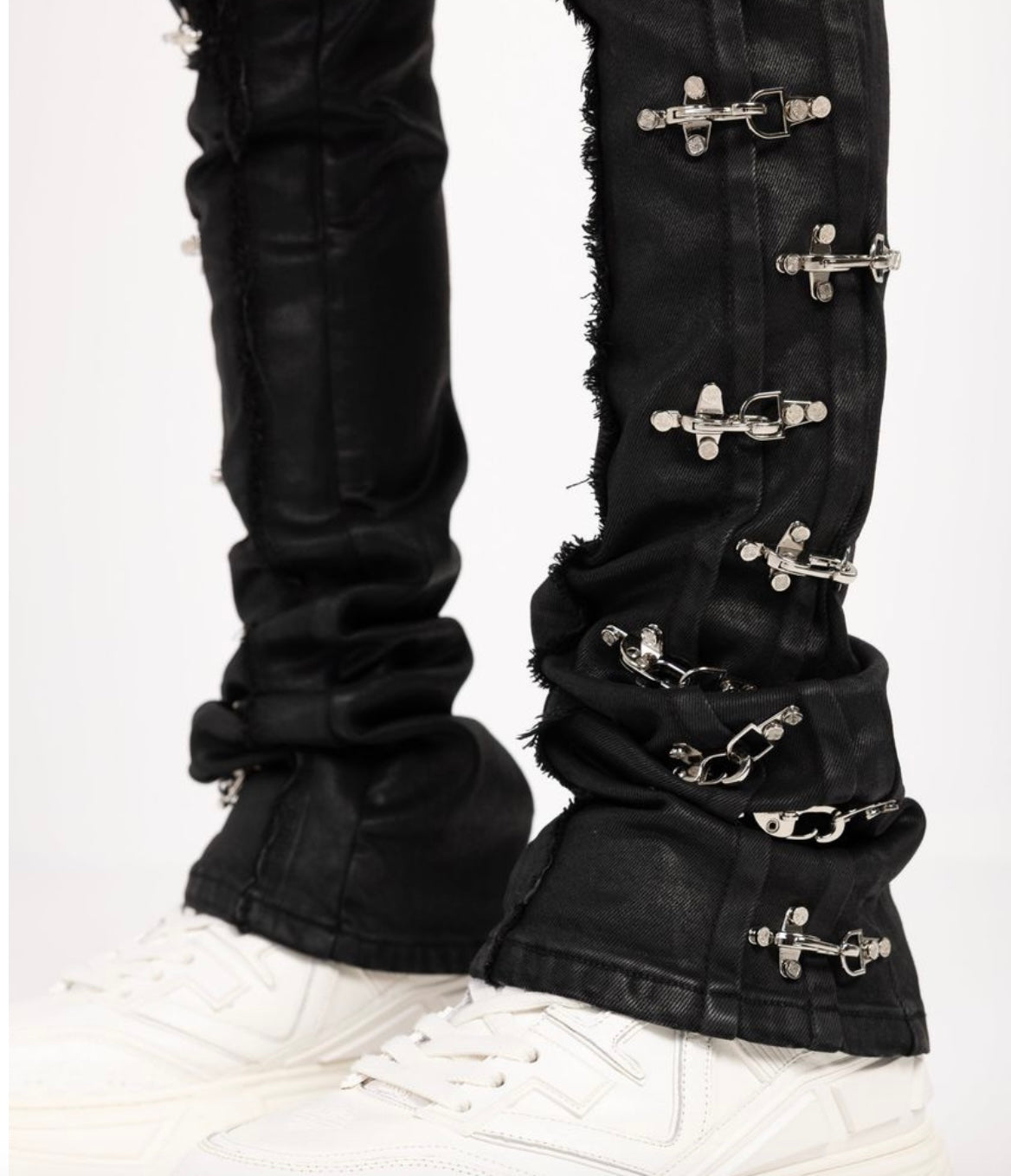 Obsidian Black Aviation Clasp Denim