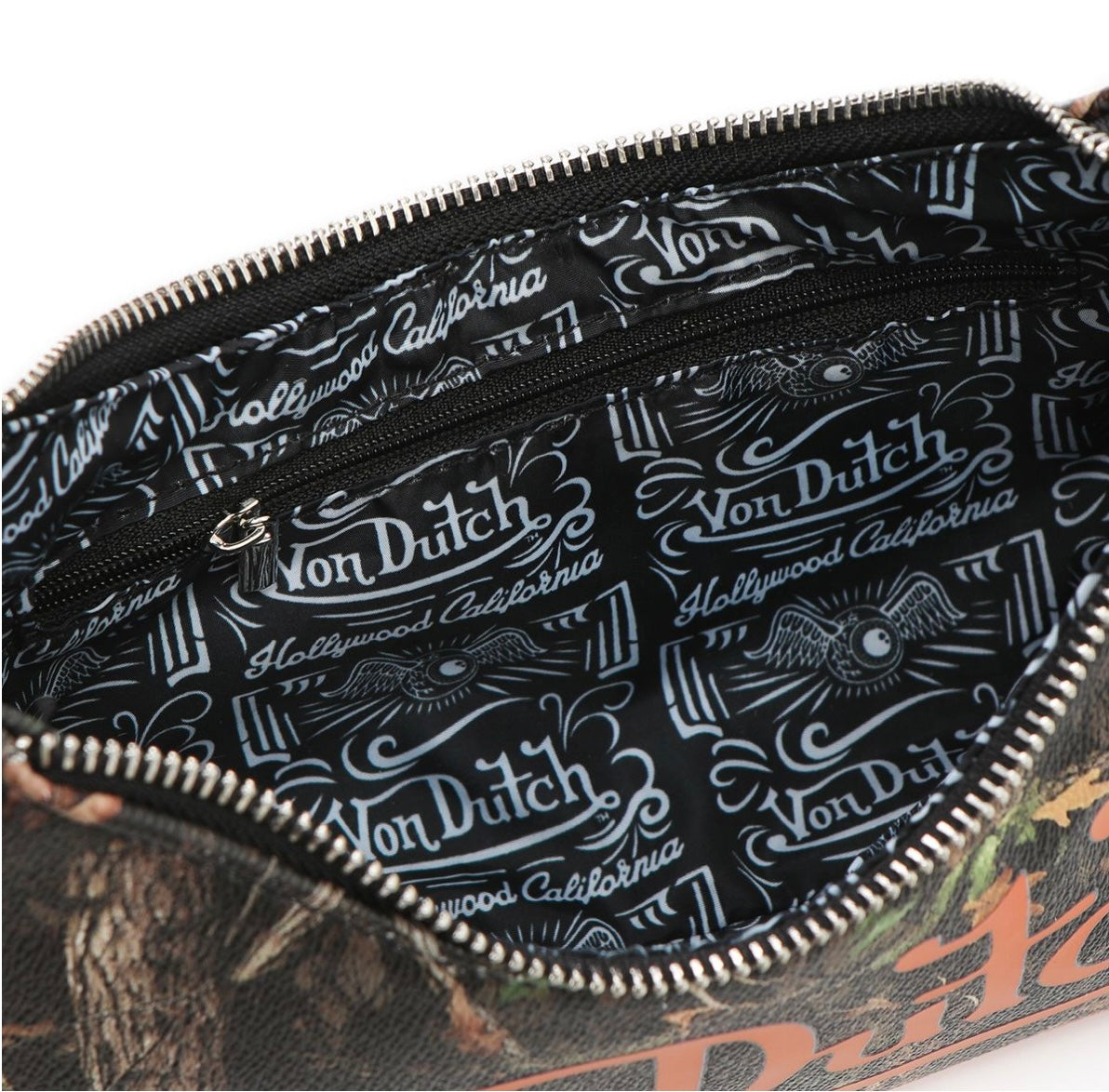 Von Dutch tree camo shoulder bag