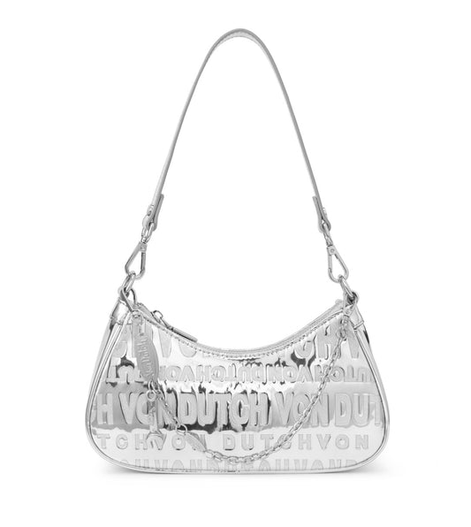 Von Dutch silver shoulder bag