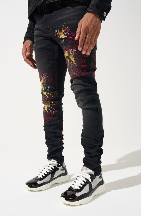 “CHORUS OF WINGS” Jeans