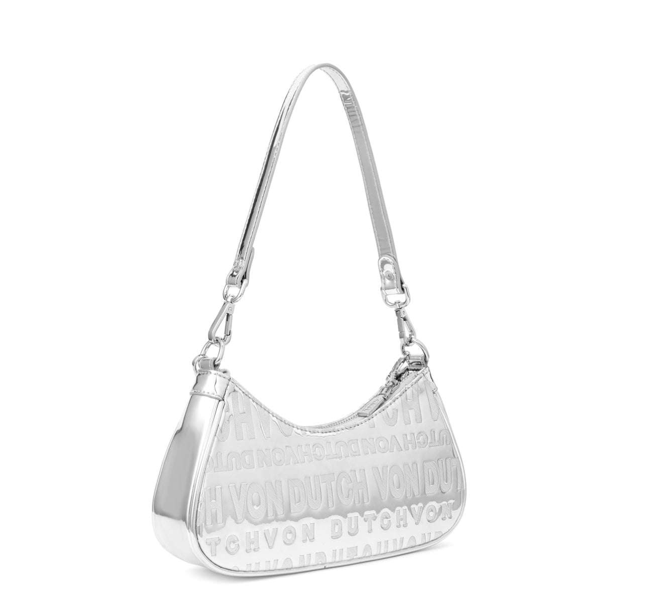 Von Dutch silver shoulder bag