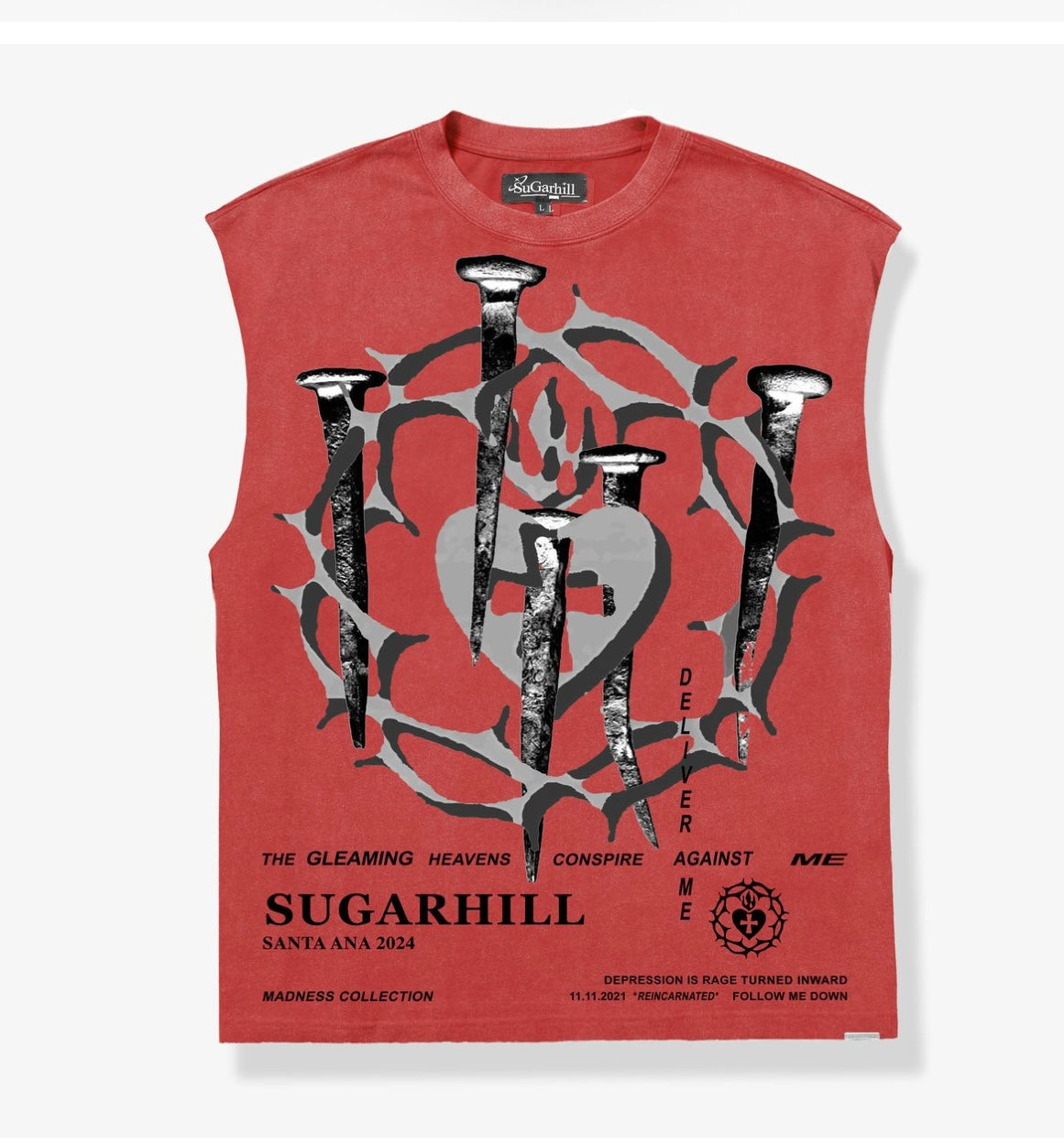 “Reincarnated” sleeveless tee
