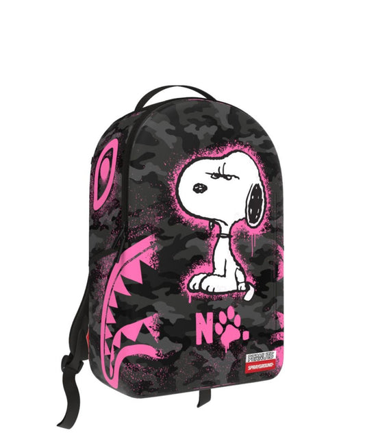 SNOOPY PINK STENCIL BACKPACK