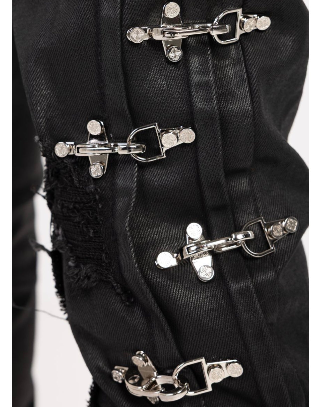 Obsidian Black Aviation Clasp Denim