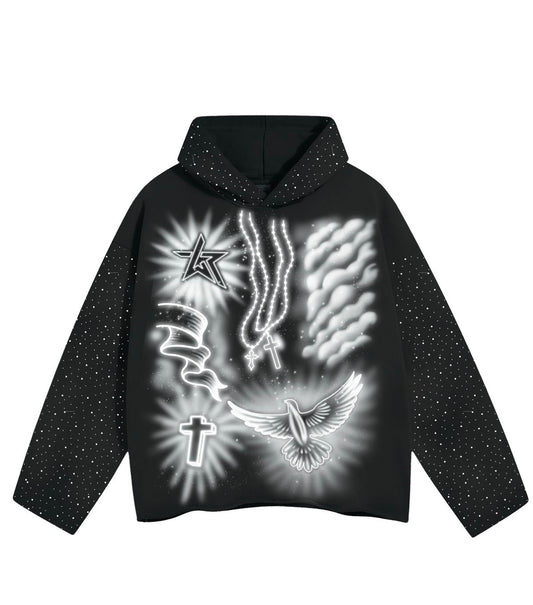 AIR BRUSH (RHINESTONES) hoodie
