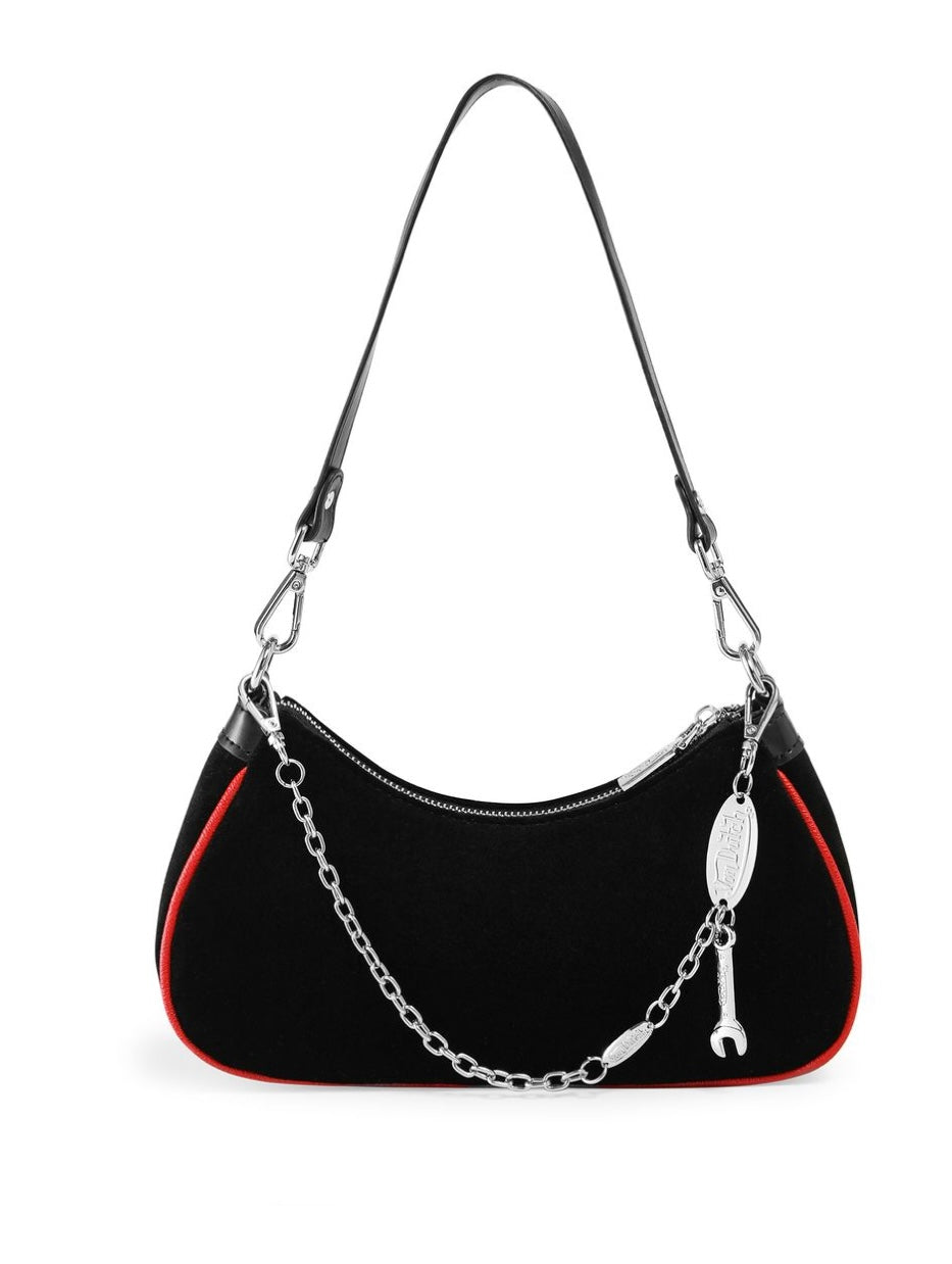 Von Dutch black and red shoulder bag