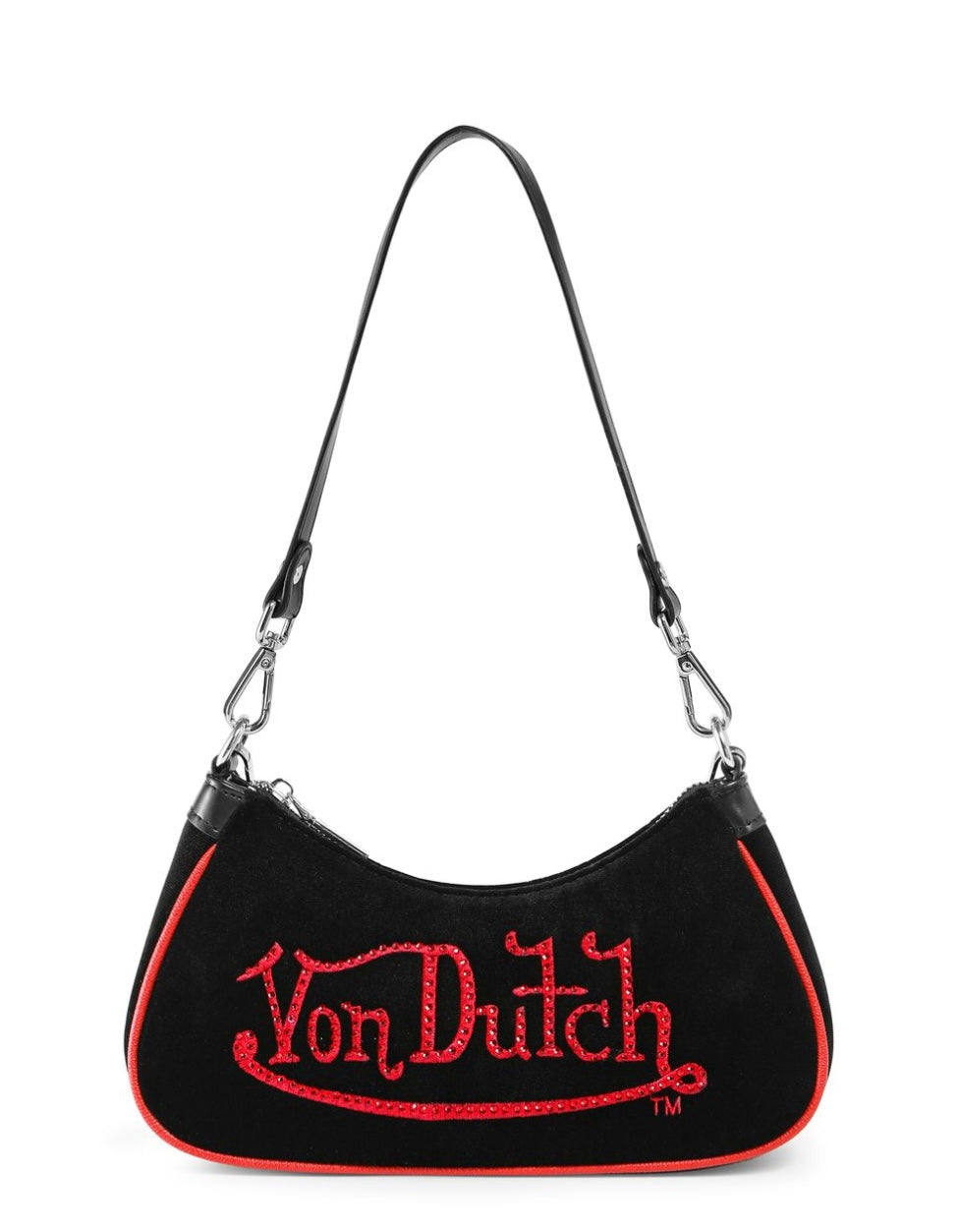 Von Dutch black and red shoulder bag